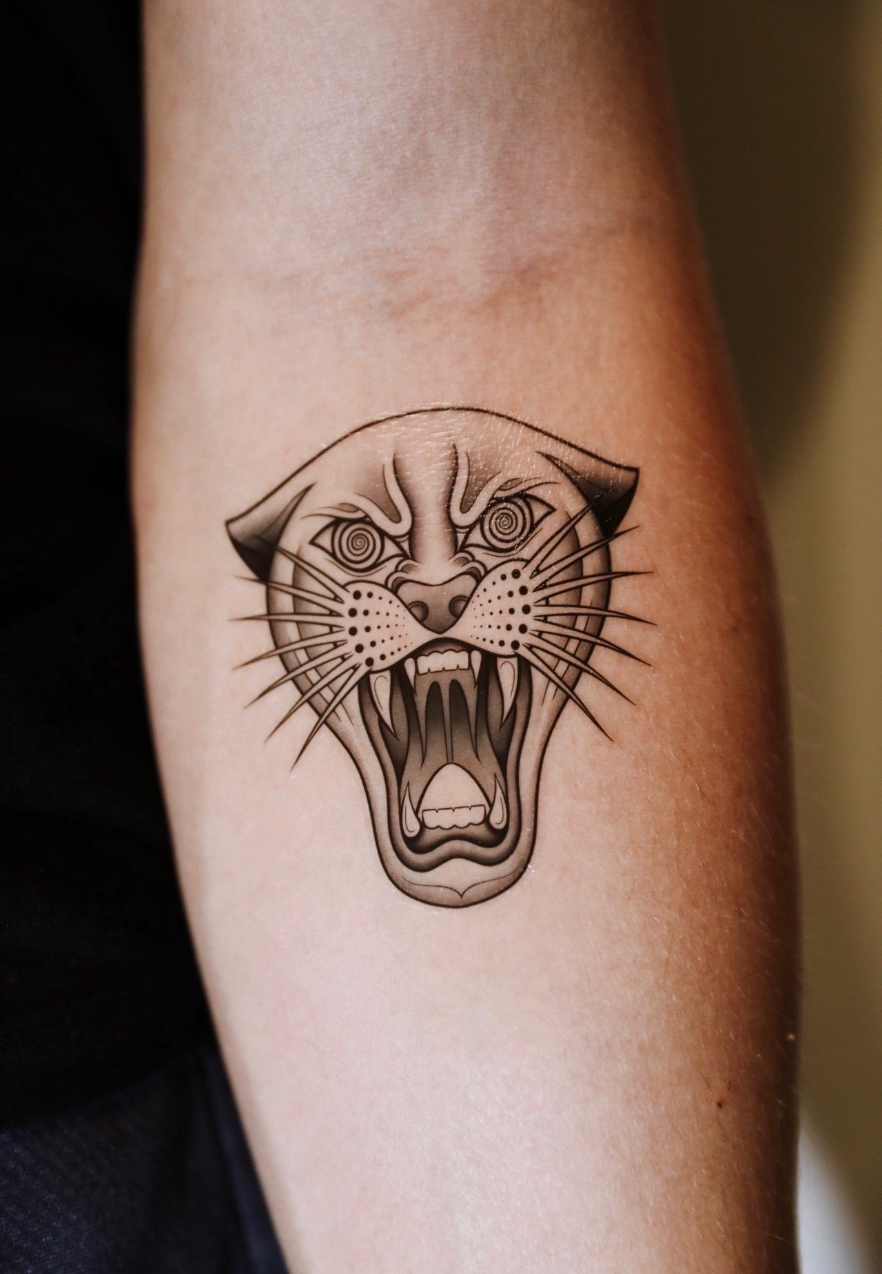 Panther Temporary Tattoo